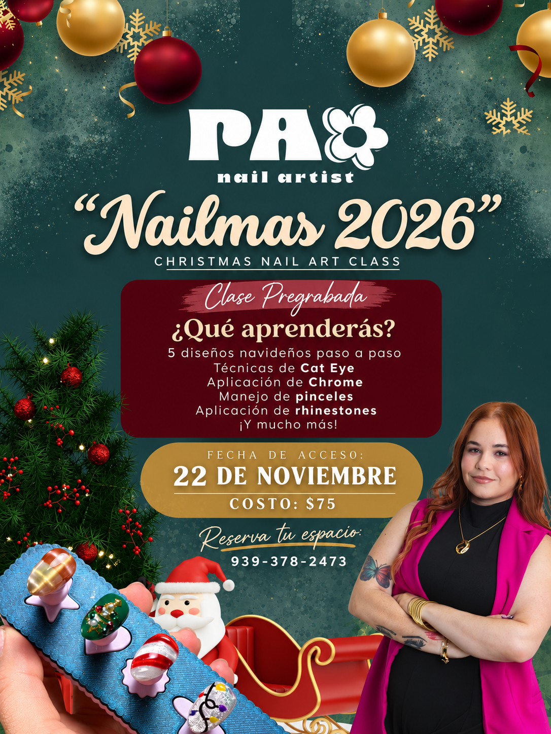 🎄 NailMas: A Christmas Nail Art Class 2026 🎄
